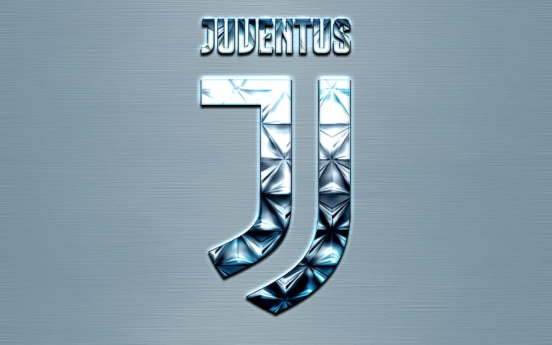 Juventus FC, Italian football club, new logo, creative glass texture, new emblem, Turin, Italy, Serie A, crystal logo, Juve, HD wallpaper