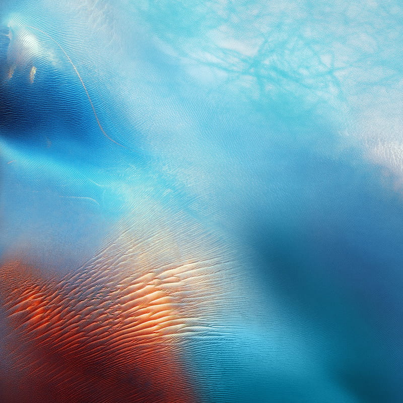 iOS 9 Wallpaper 4K Desert Blue Waves Abstract 6418