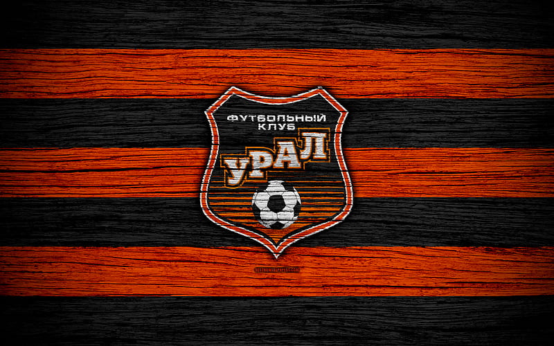 FC Ural wooden texture, Russian Premier League, soccer, football club, Russia, Ural, logo, art, football, Ural FC, HD wallpaper