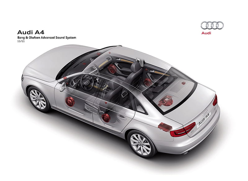 2013 Audi A4 Bang & Olufsen Advanced Sound System, car, HD wallpaper