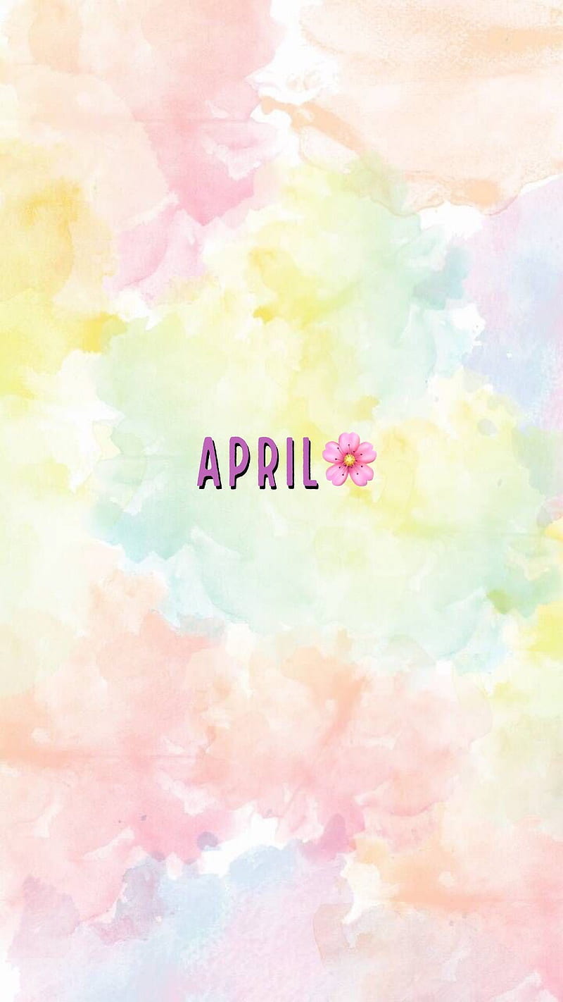 april . iPad watercolor, Pastel iphone , Watercolor phone, April Aesthetic, HD phone wallpaper