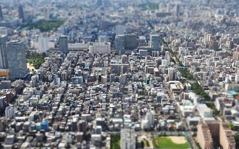 Tokyo, aero view, metropolis, Tokyo panorama, Tokyo cityscape, japan, HD wallpaper