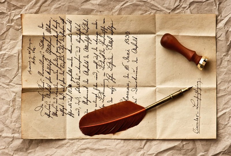 Letter, graphy, seal, stamp, HD wallpaper