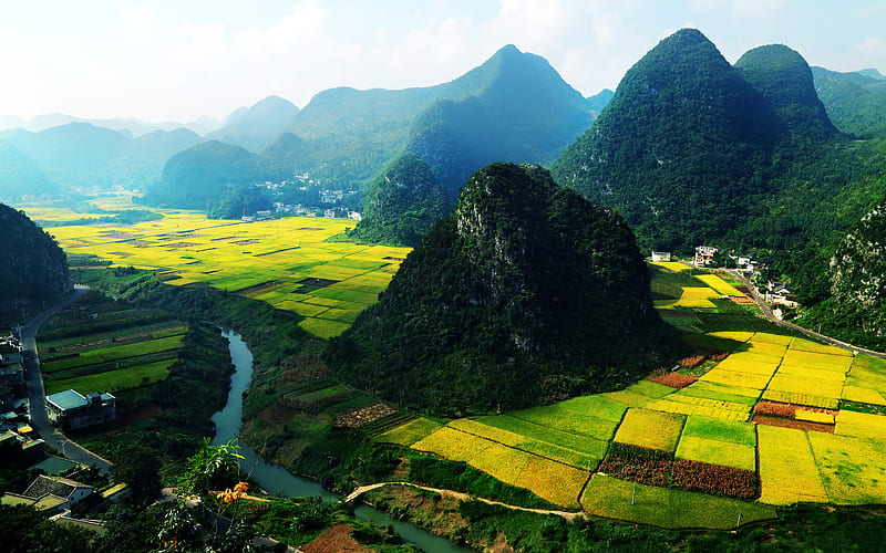 China Guizhou Tourism Nature Landscape, HD wallpaper