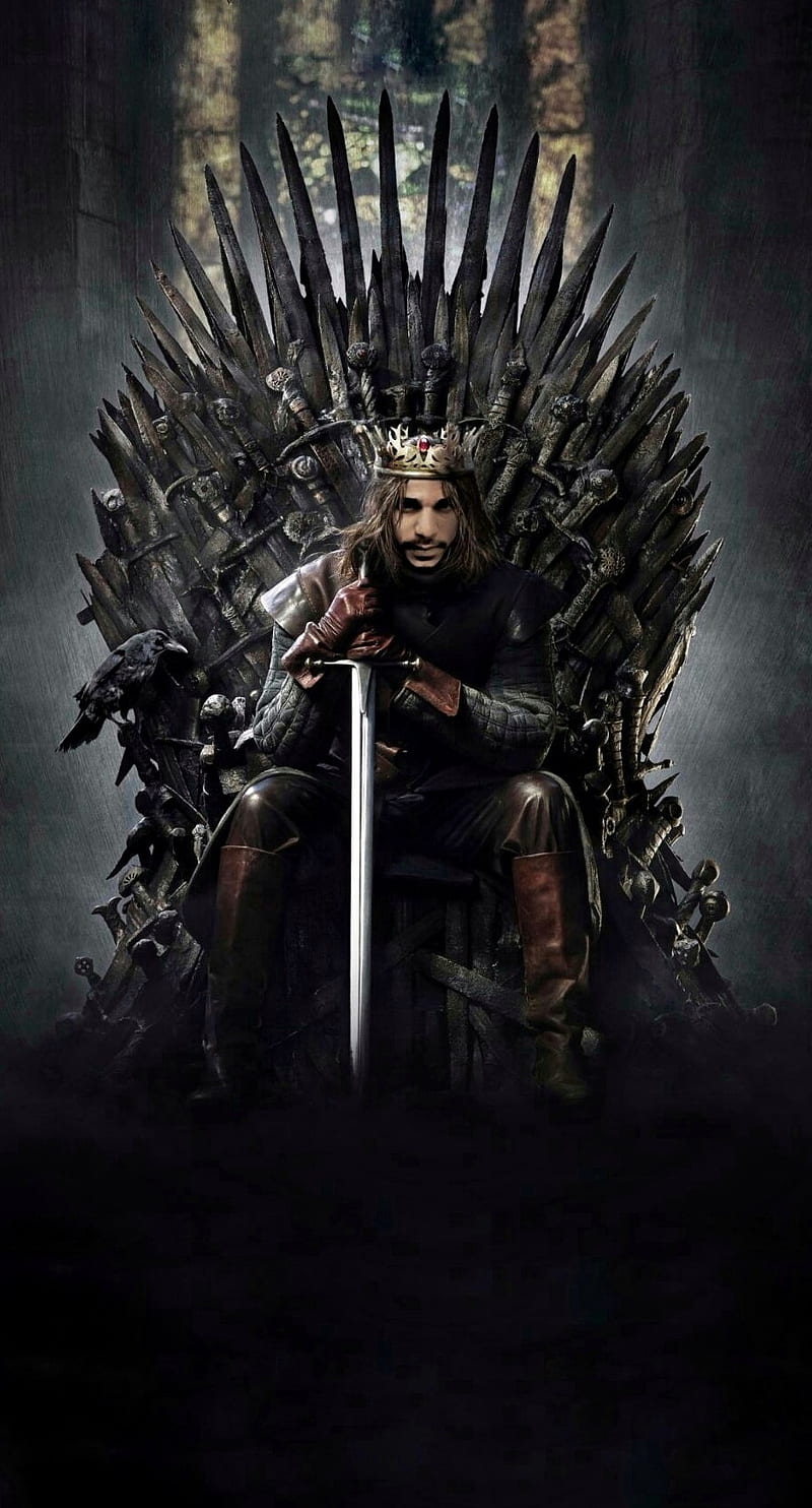 Game of thrones, thrones, iron thrones, iron throne, got, got 8, season 8, game of thrones season 8, king in the north, steak, HD phone wallpaper