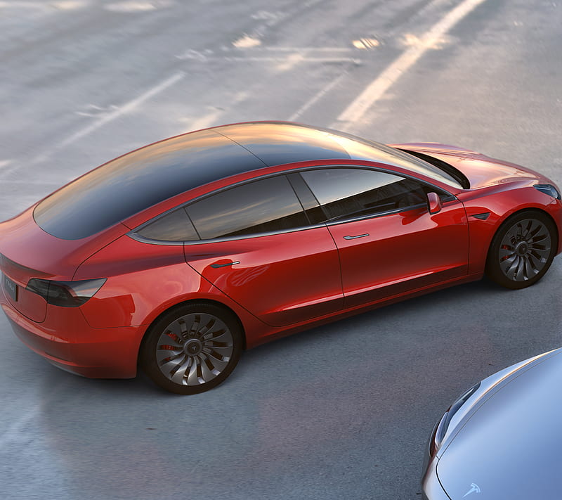 Tesla Model 3, auto, car, HD wallpaper