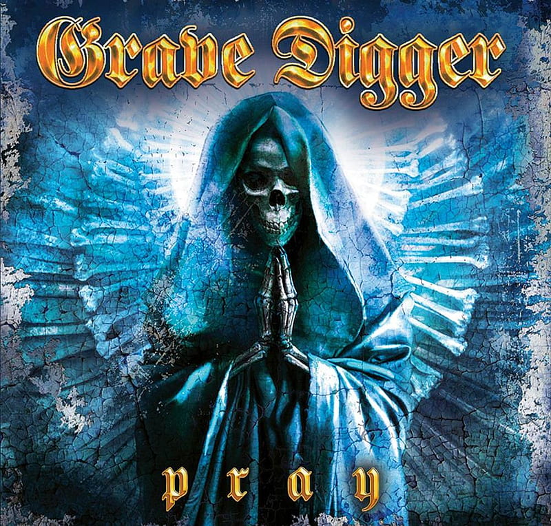 Grave Digger - Pray, music, band, grave, metal, logo, digger, heavy, pray, skull, HD wallpaper