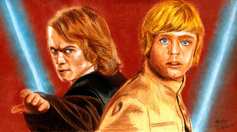 Star Wars, Anakin Skywalker, Luke Skywalker, HD wallpaper