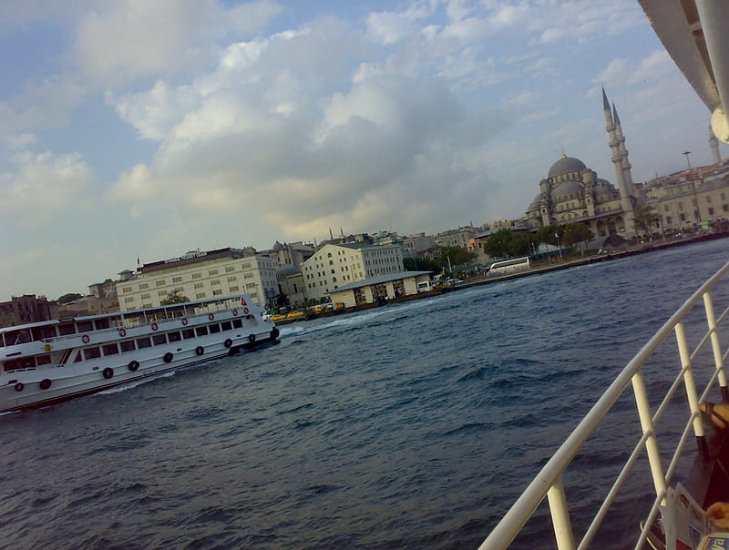 Turkey sea, boat, Istanbul, sea, Turkey, HD wallpaper