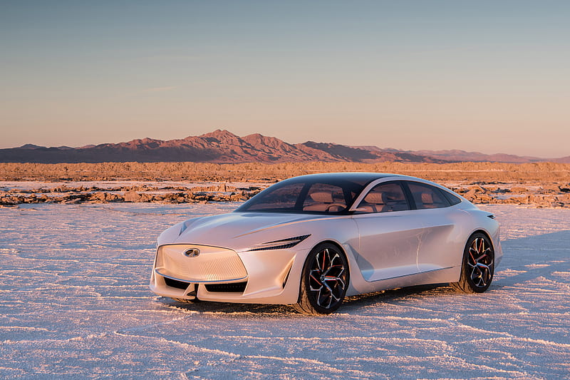 2018, Infiniti Q Inspiration, concept, futuristic sedan, electric car, new cars, Infiniti, HD wallpaper