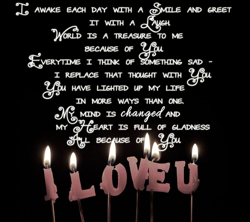 I Love You, candle, feelings, heart, light, ove, romantic, sayings, HD wallpaper