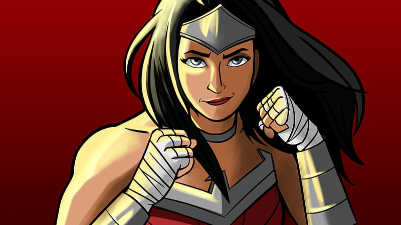 Arte de dibujos animados de mujer maravilla, mujer maravilla, superhéroes,  artista, Fondo de pantalla HD | Peakpx