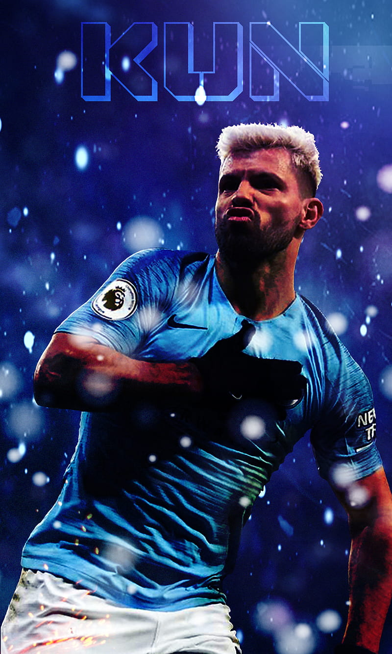 Come on city Heres a wallpaper for the legend Aguero  rMCFC