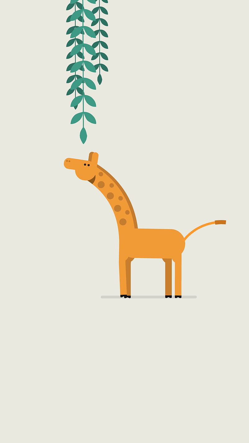 Giraffe, animated, HD phone wallpaper