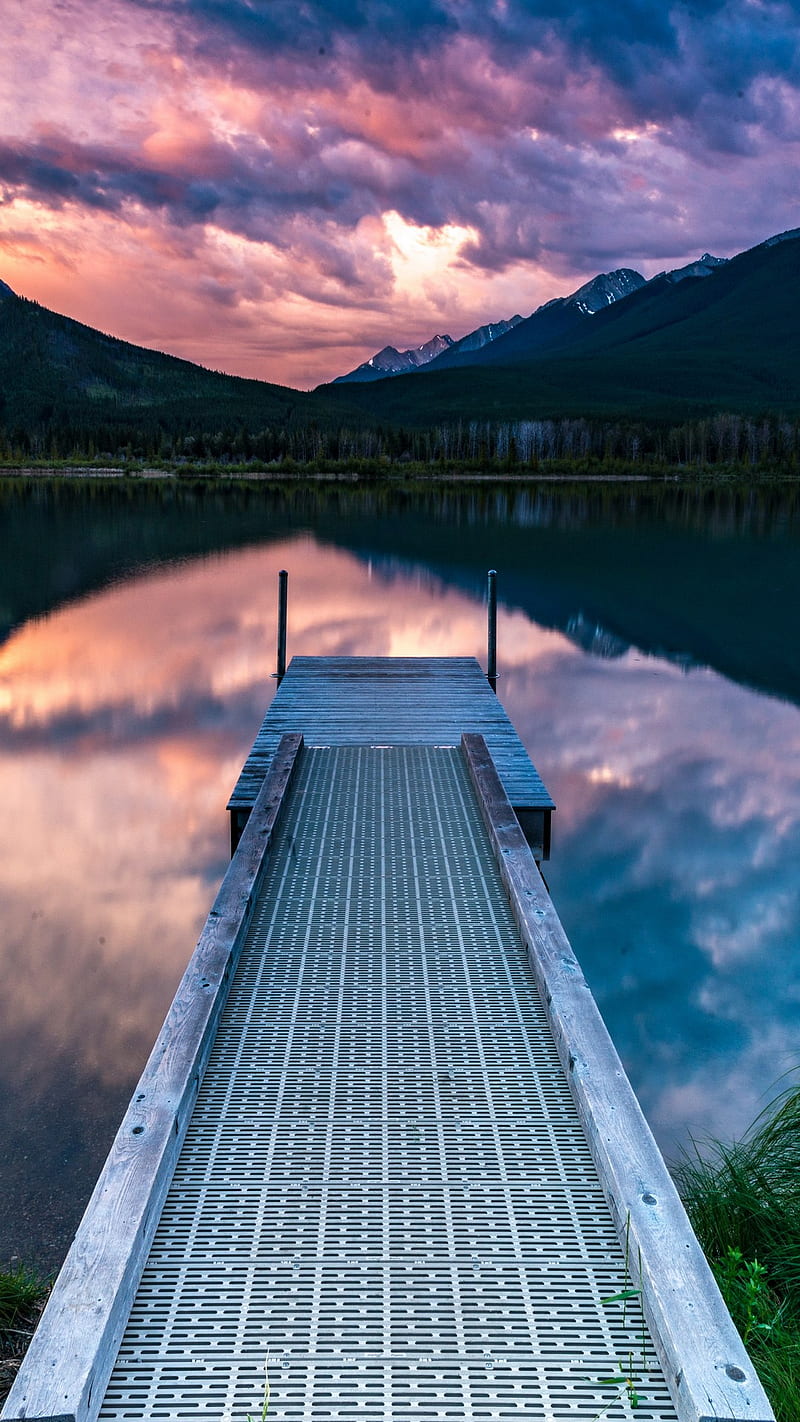 Lake, alone, bridge, HD phone wallpaper | Peakpx