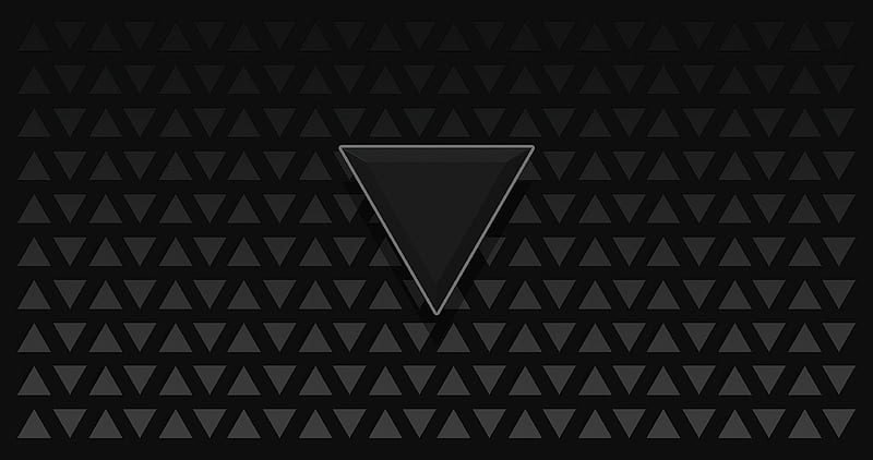 Triangle Dark Black , triangle, abstract, dark, black, HD wallpaper