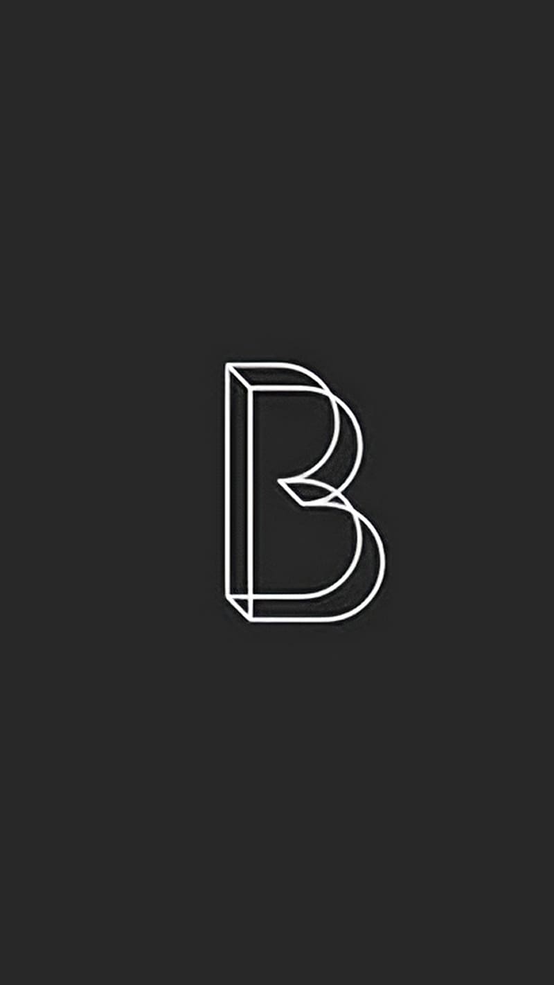 B Name , abstract b, abstract, letter b, HD phone wallpaper