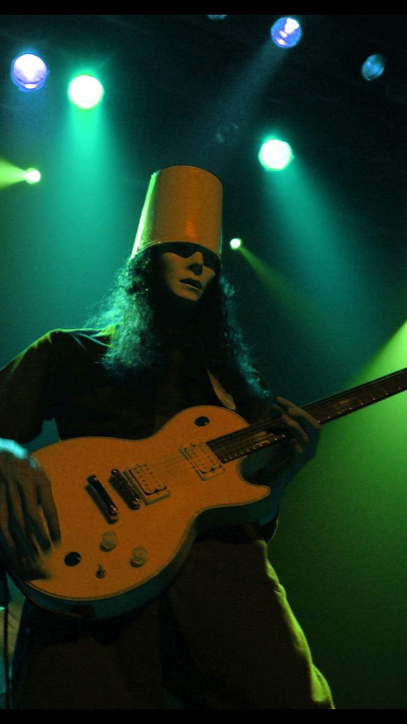 Buckethead, guitar, HD phone wallpaper Buckethead, guitar, HD phone wallpaper