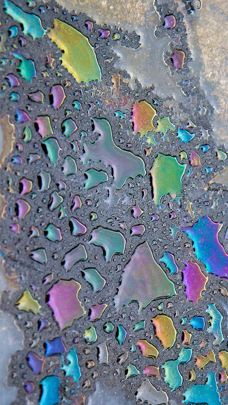 Glass Drops, rainbow, HD phone wallpaper