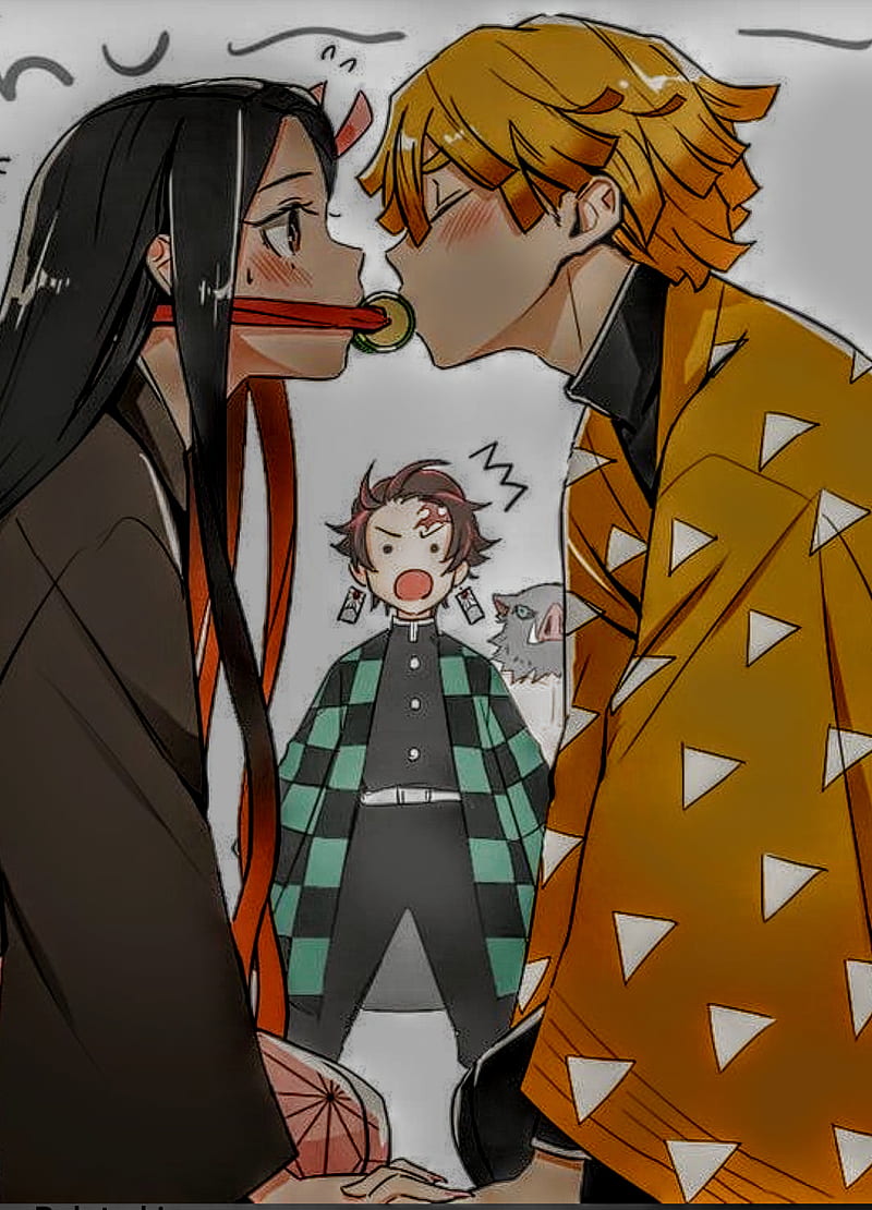 Nezuko Kissing Tanjiro 