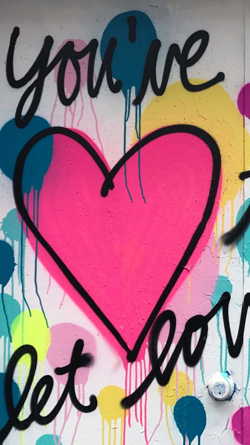 Dibujo de graffiti, amor, Fondo de pantalla de teléfono HD | Peakpx