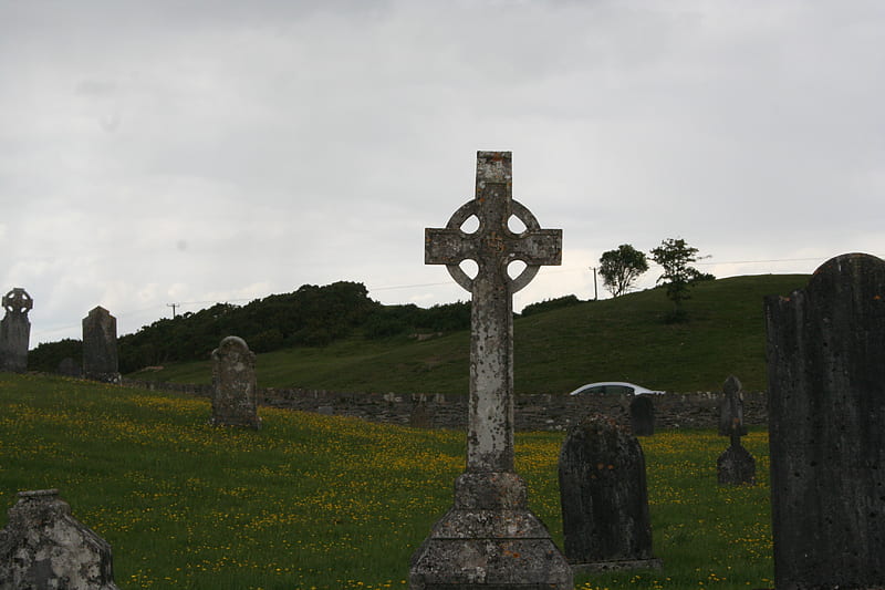 Celtic Cross, Celtic, Cross, Cemetery, Ireland, Irish, Grave, HD wallpaper