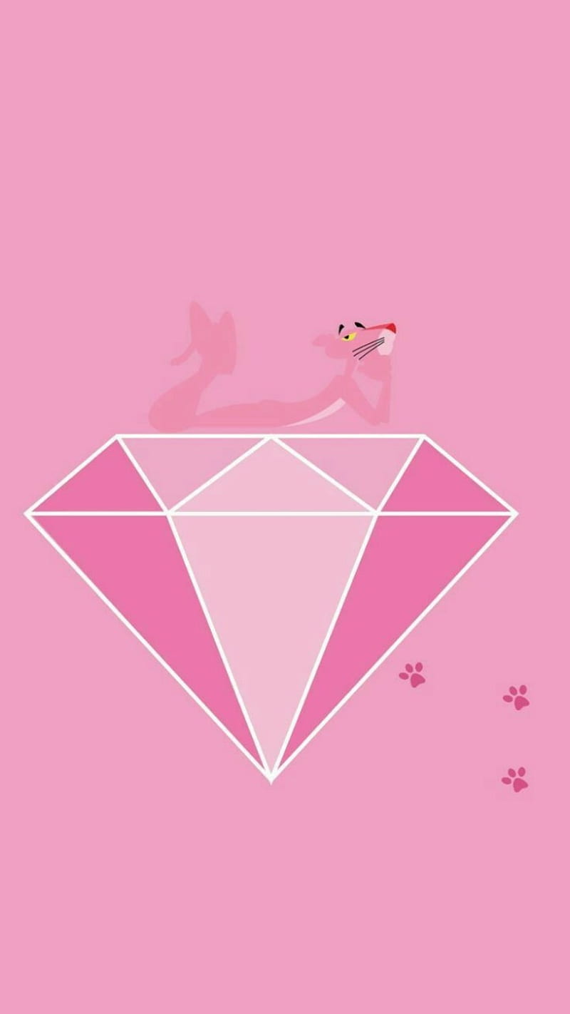 Pink Diamond, cartoon, diamonds, pink panther, HD phone wallpaper