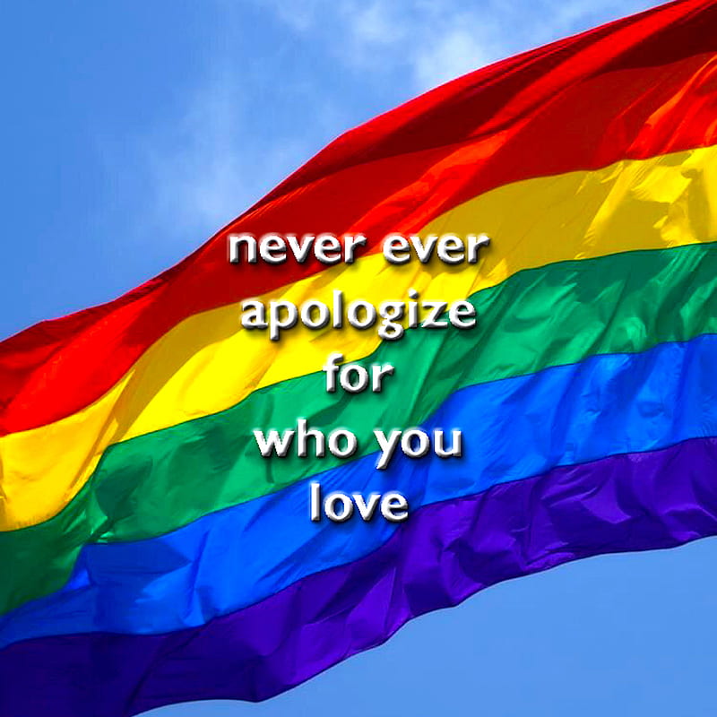 Rainbow Love, lgbt, flag, HD phone wallpaper