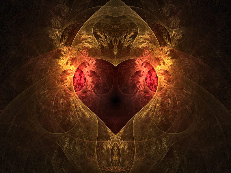 Inside my broken heart, 3d, abstract, heart, HD wallpaper | Peakpx