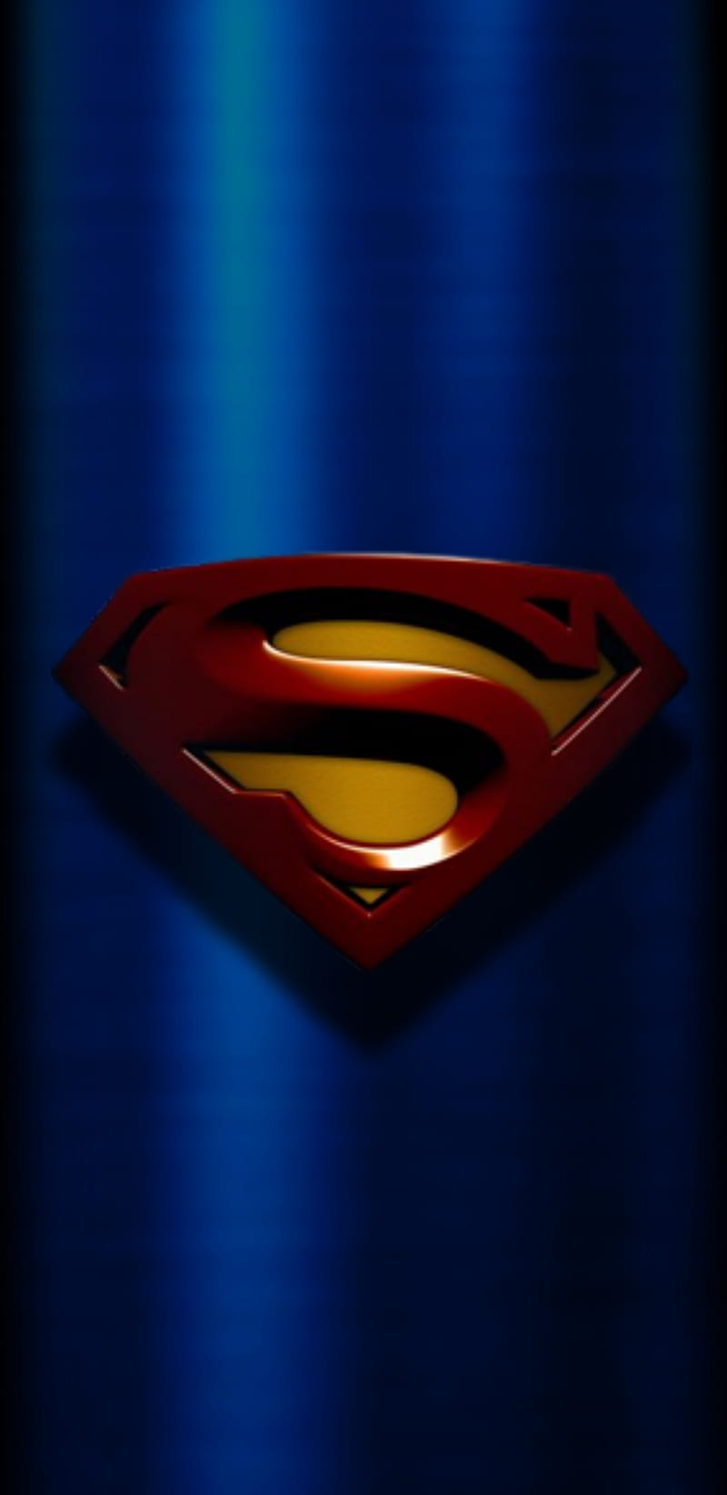 Superman, 3d, blue, gold, logo, metallic, super, theme, HD phone wallpaper  | Peakpx