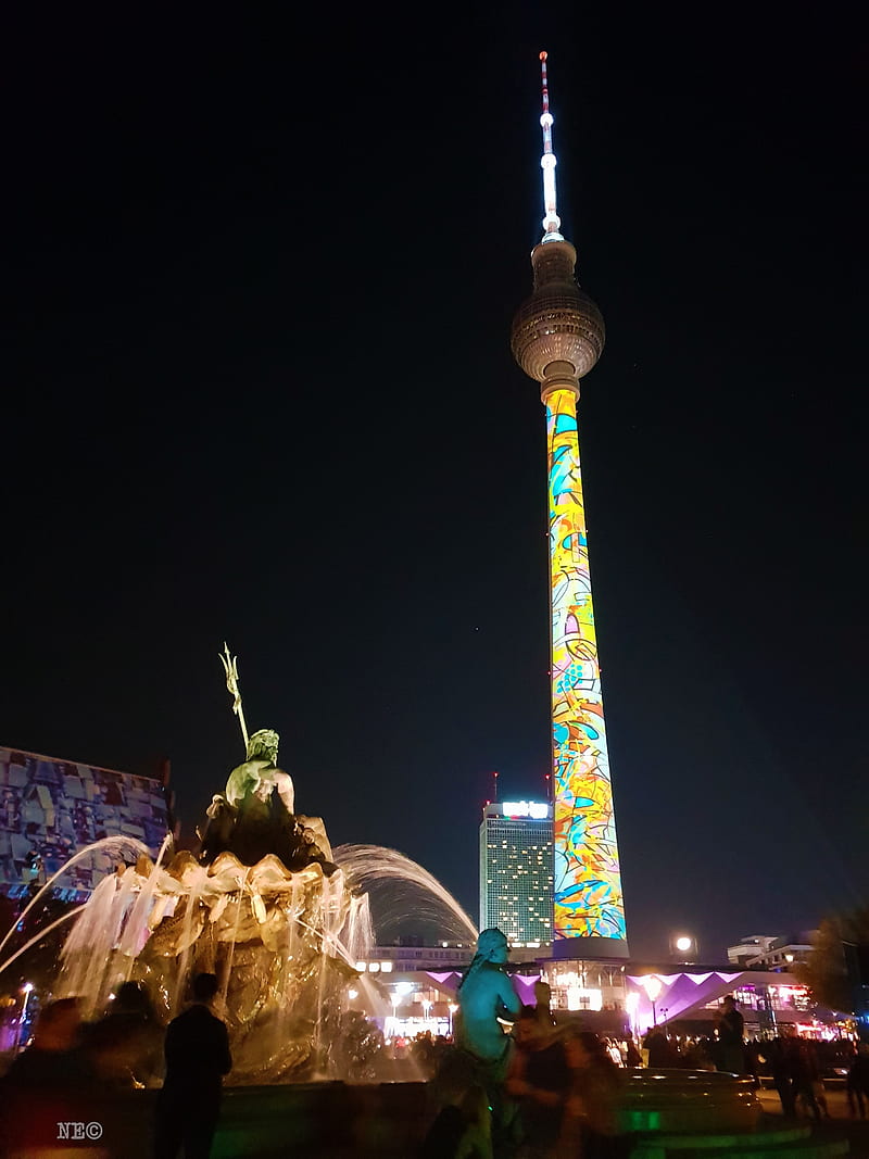 Berlin, festival of lights, night, HD phone wallpaper | Peakpx
