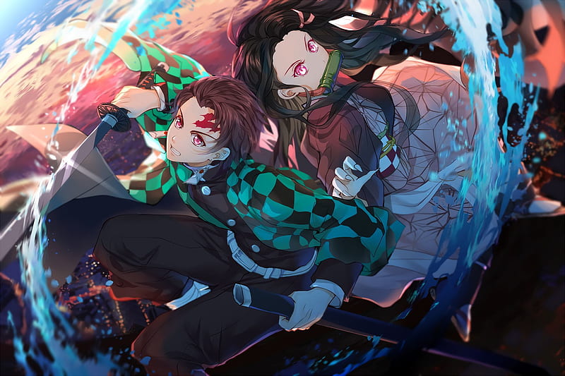 Anime, Pink Eyes, Nezuko Kamado, Demon Slayer: Kimetsu No Yaiba ...