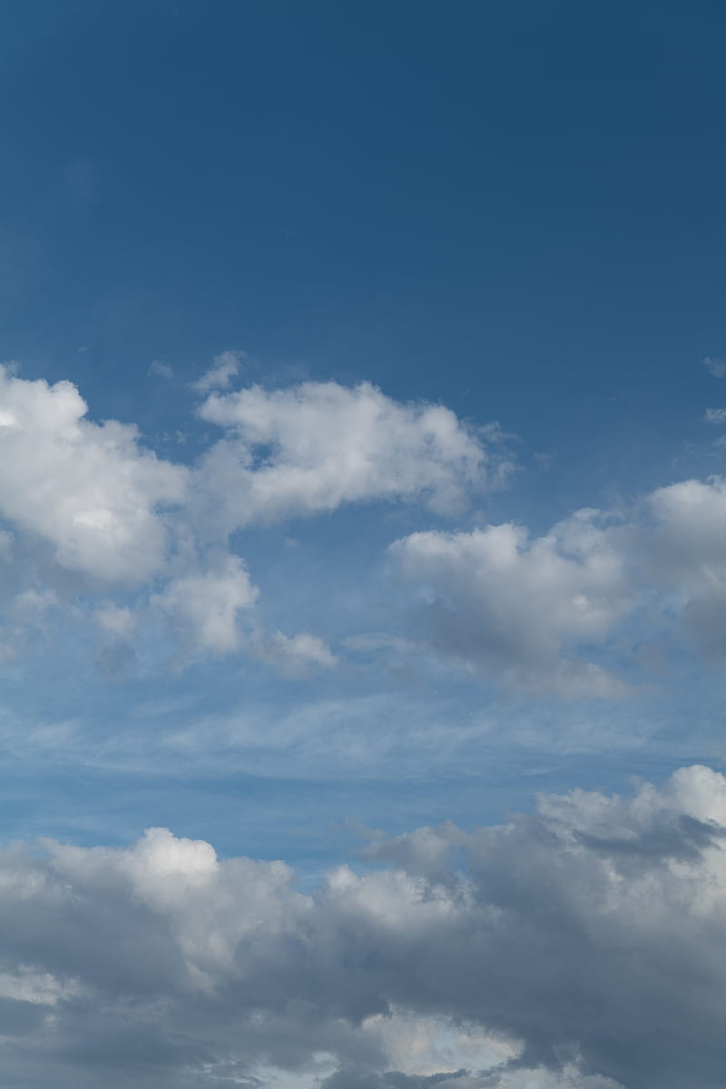 clouds, sky, elevation, blue, HD phone wallpaper
