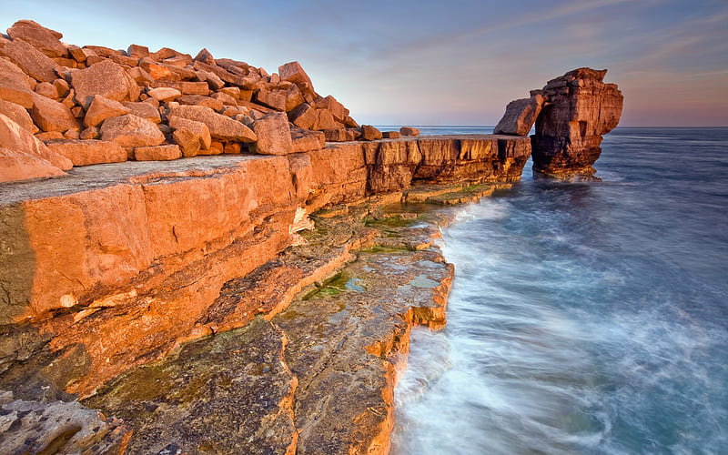 Rocks On The Coast, HD wallpaper