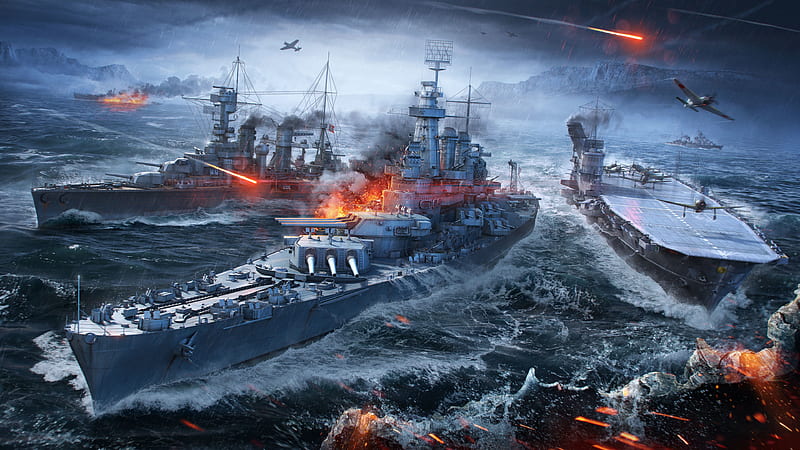 World of Warships, navy, microsoft, battleship, HD wallpaper