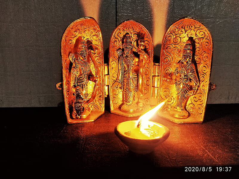 Lord ram, ayodhya, candle, diwali, diwali , laxman, lordram, ramllaxmman, ramsita, sita, HD wallpaper