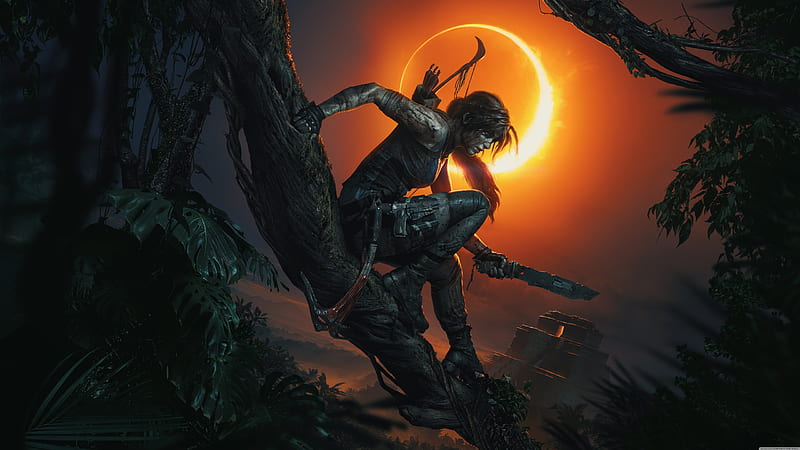 Tomb raider, gaming, shadow, HD wallpaper