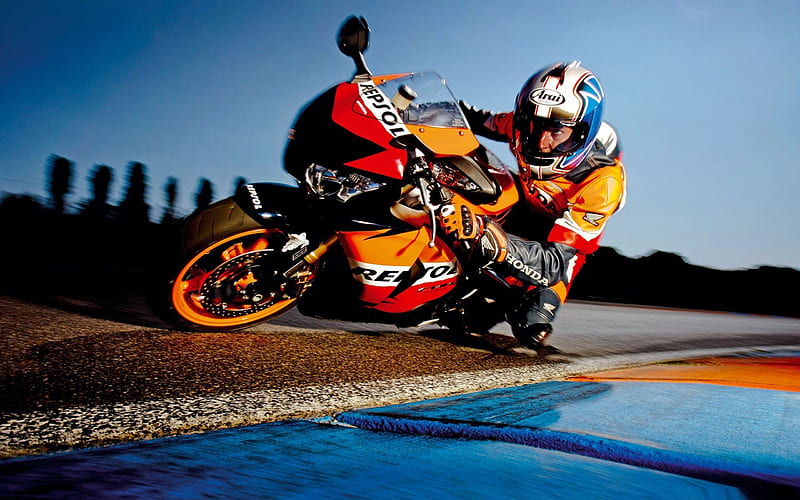 Honda-Motorcycle racing, HD wallpaper