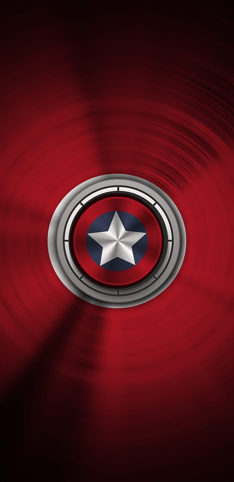 Shield Pop, avengers, captain america, circle, marvel, metal, spin, HD phone wallpaper