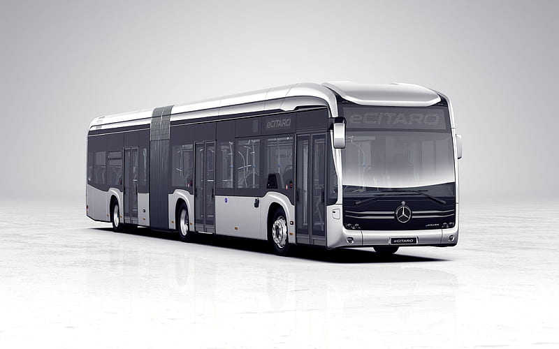 Mercedes-Benz eCitaro G studio, 2019 buses, passenger transport, Mercedes-Benz Buses, new eCitaro, Mercedes, HD wallpaper