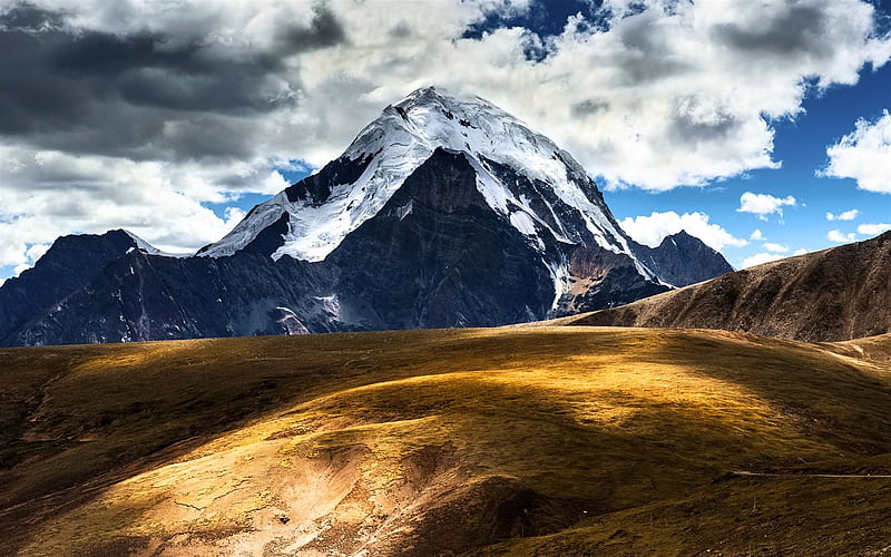 Tibet, mountains, R, Asia, China, HD wallpaper
