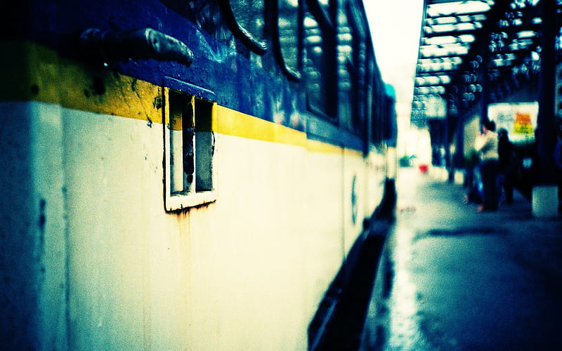 The train station the moment - Lomo style - Lomo with the film, HD wallpaper