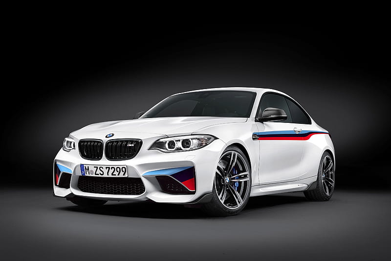 tuning, 2016, studio, white bmw, HD wallpaper