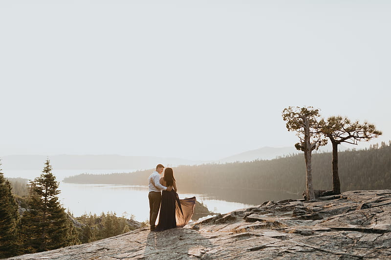 Lake Tahoe California Summer Adventure Engagement Session. Lake Tahoe Nevada Wedding grapher, HD wallpaper