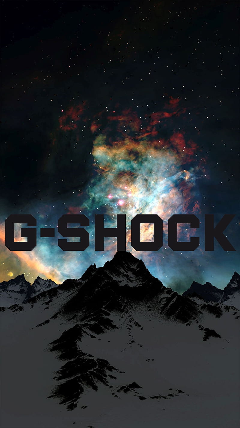 G-Shock, sky, nebula, snowy, HD phone wallpaper