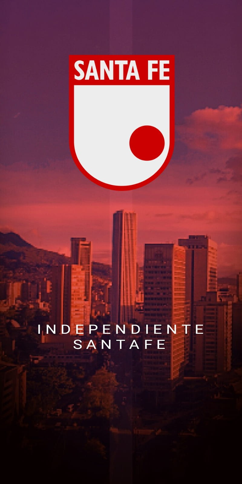 SANTA FE Logo, independiente, colombia, bogota, football, soccer, background, james, football, HD phone wallpaper
