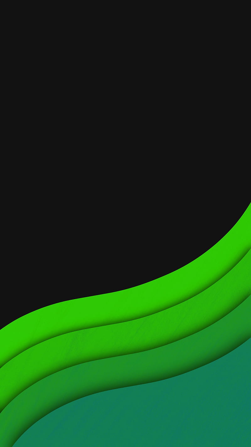 Green Waves, FMYury, Green, abstract, brush, color, colorful, colors, gradient, layers, radiation, shadows, smooth, toxic, wave, waves, HD phone wallpaper