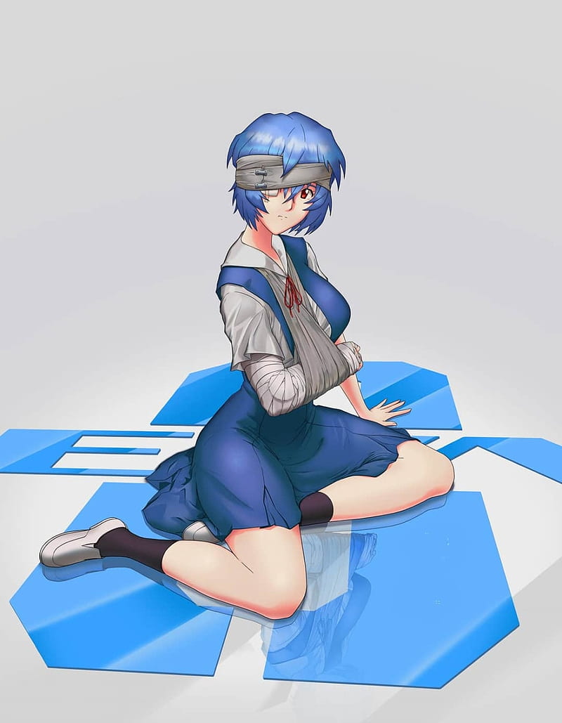 nge, anime, neon genesis evangelion, rei ayanami, HD phone wallpaper