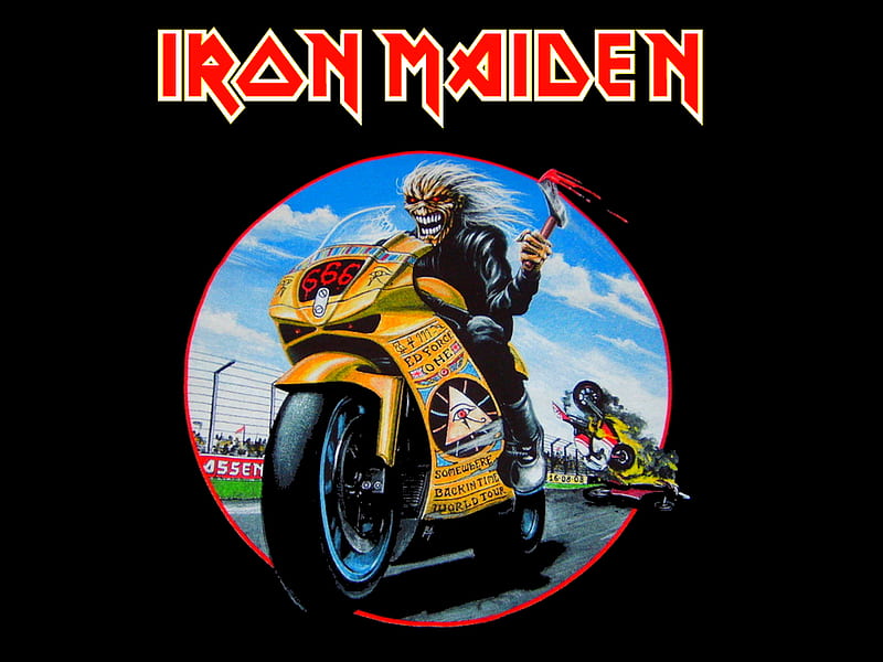 Iron Maiden, music, band, metal, logo, heavy, iron, eddie, maiden, HD wallpaper