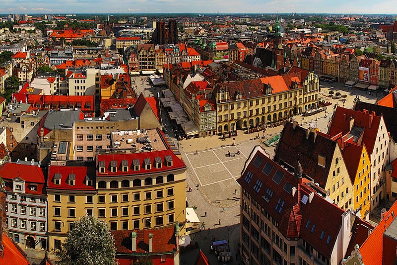 Poland, Building, Colorful, Cityscape, Town, , Wroclaw, Towns, HD wallpaper